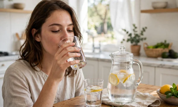 Cellular water intake balance and physiological fluid requirement visual