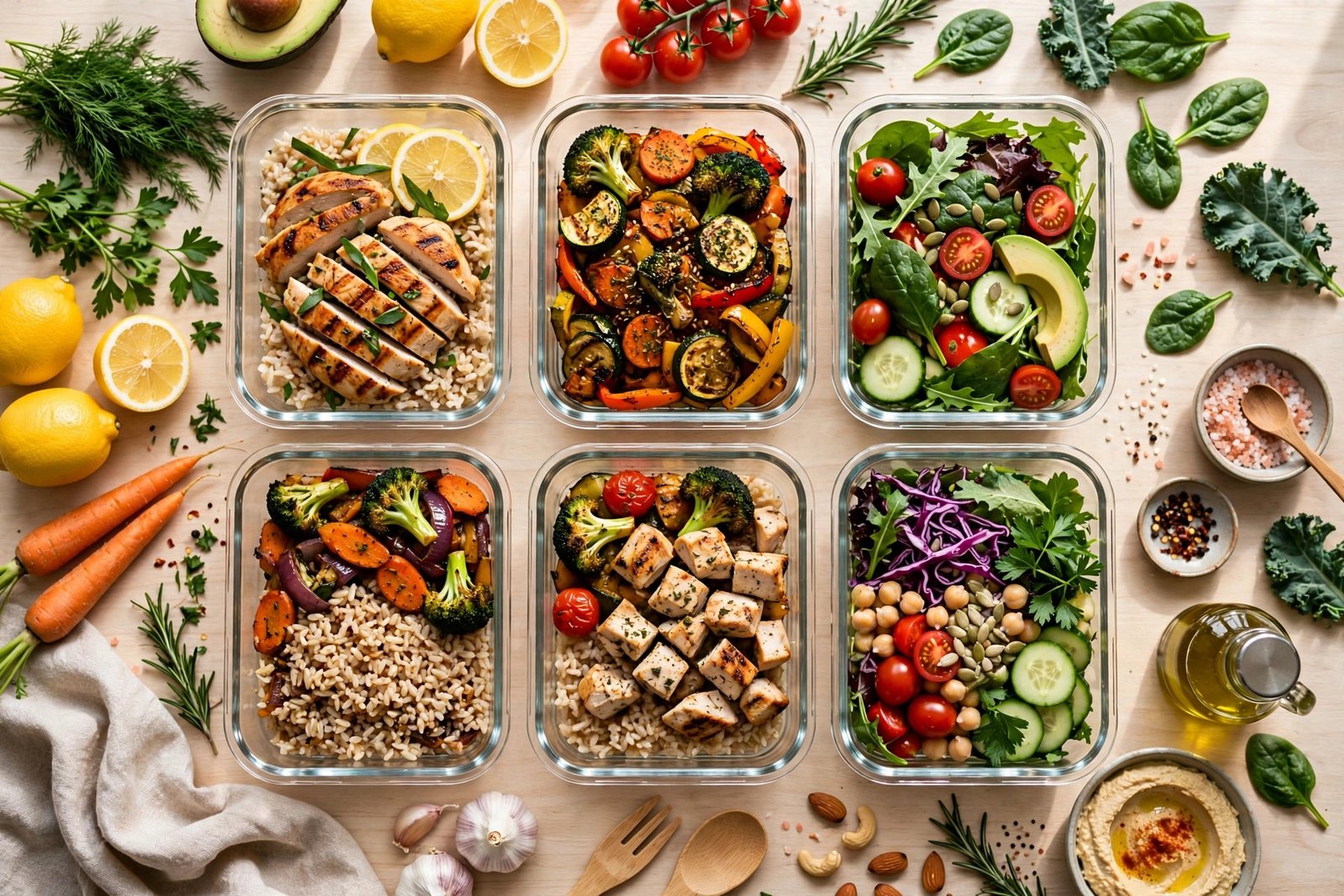 Meal prep containers for family meal plans weekly food preparation
